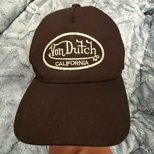 Von Dutch Black California Trucker Cap